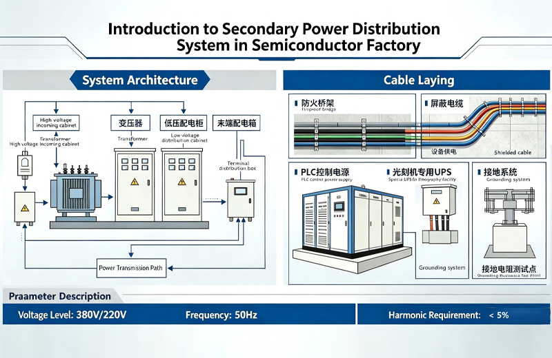 Secondary power distribution construction